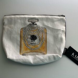 Perfume Bottle T Bottom Cosmetic Bag by KahriAnne Kerr